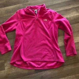 Pink North Face fleece/sweatshirt